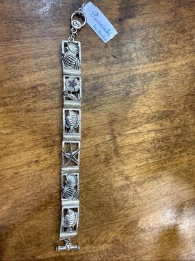 Periwinkle by Barlow Silver Sea Life Bracelet, NWT in Box